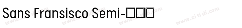 Sans Fransisco Semi字体转换